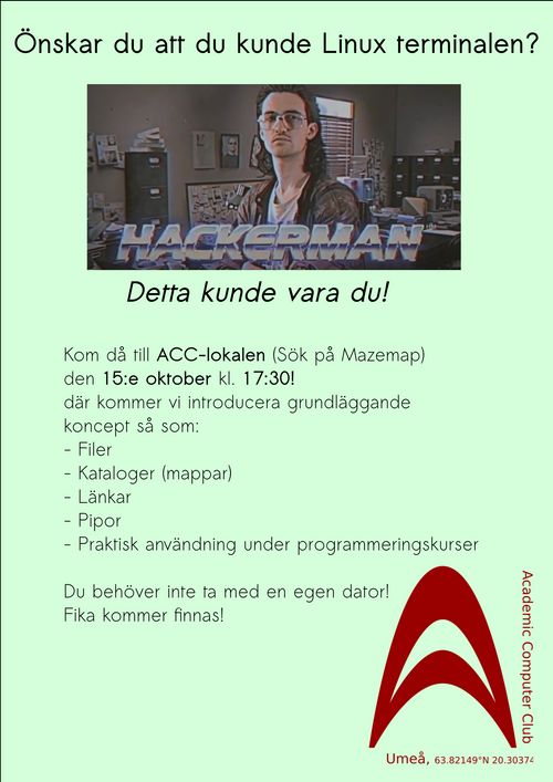 Linux Commandline tutorial med ACC