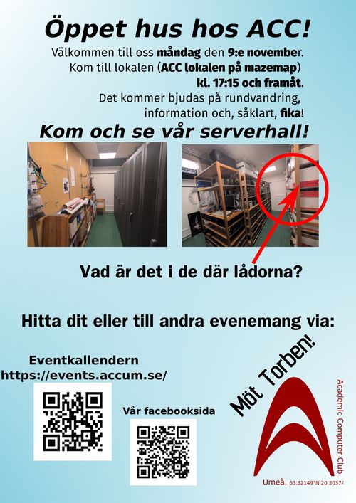 Öppet hus hos ACC!