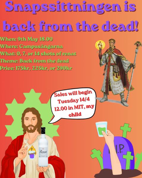 Snapssittningen VT26